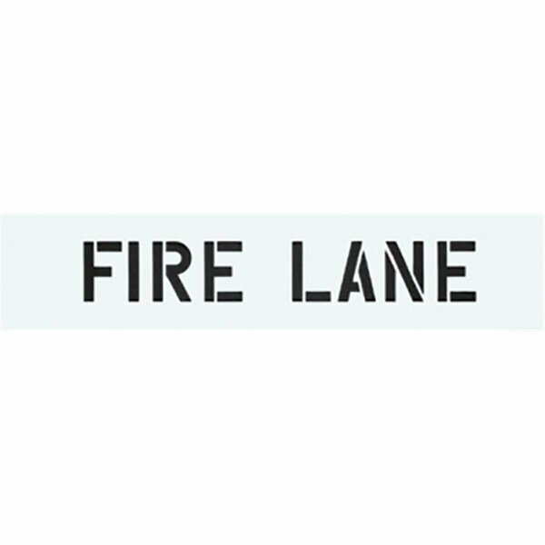 Vertex PLS-51 5 x 24 in. Plastic Reusable Fire Lane Stencil VE3569324